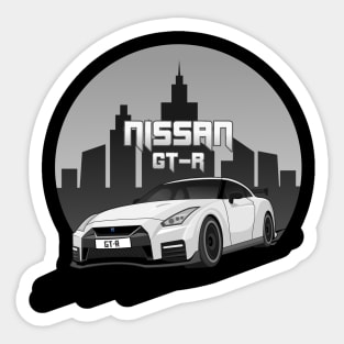 white gtr Sticker